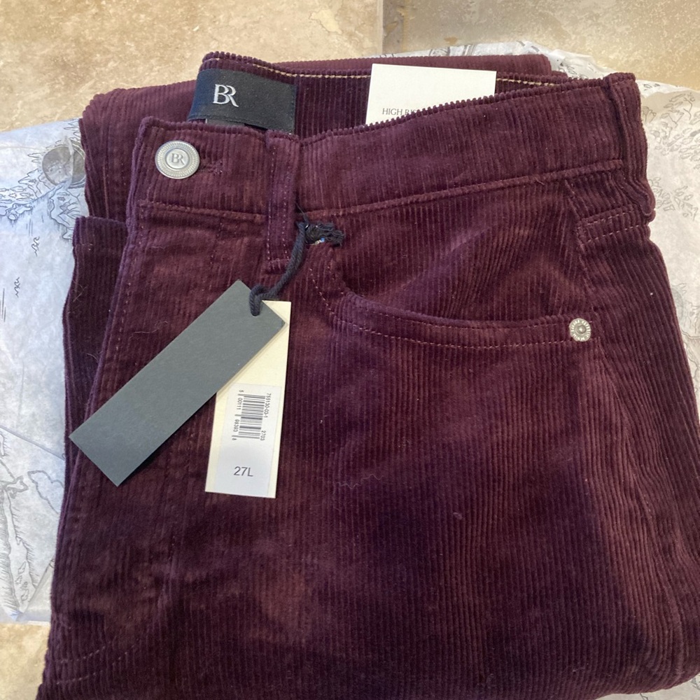 NWT Banana Republic Plum prune Corduroy Pants